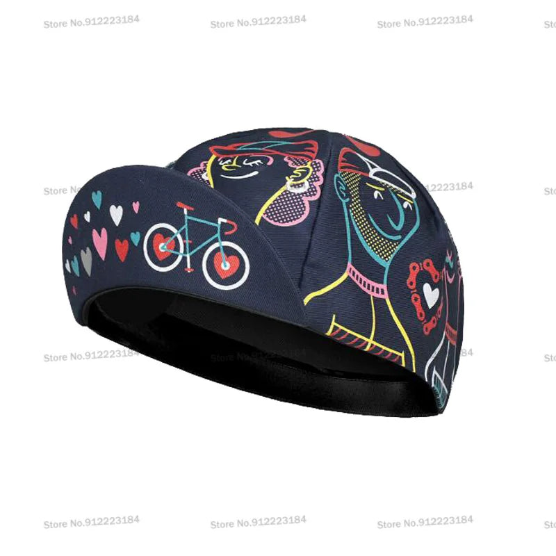 Cycling Hat Funny Road Bicycle Cap Summer Breathable Colorful Bike Headwear Men and Women Gorra Ciclismo