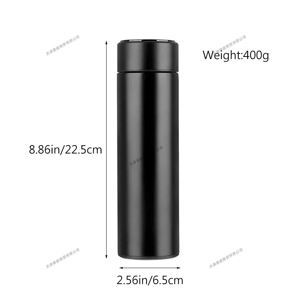 500ml 304 Stainless Steel Thermos Bottle Smart Cup Digital with Temperature Display Long-lasting Heat Mugs Travel Water Bottles