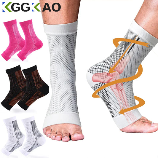 1Pair Neuropathy Socks for Women and Men,Soothe Compression Socks for Neuropathy Pain,Ankle Brace Plantar Fasciitis Socks