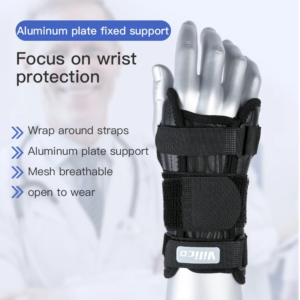 1PCS Wrist Brace for Carpal Tunnel Relief Night Support,Support Hand Brace with 3 Stays,Adjustable Wrist Support Splint