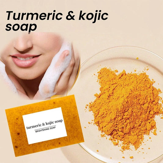 Lemon Turmeric & Kojic Acid Handmade Soap Body And Facial Cleaning Lemon Soap Moisturizing Turmeric Soap Body Cleaning Soap
