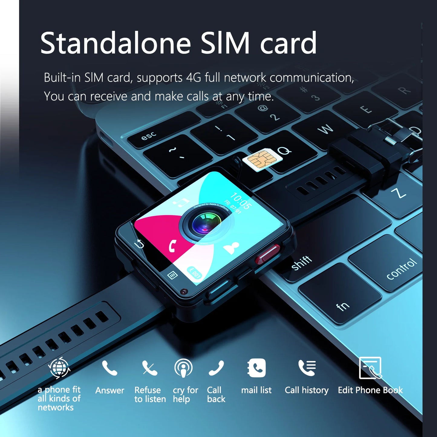 2024 New S998 Smart Watch 2.64-inch Large Screen 24h Continuous Heart Rate Sleep Monitor Game Smartwatch Waterproof Men Women