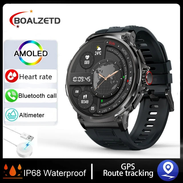 New 710mAh Bluetooth Call Smart Watch Men Sports Fitness Watches  1.85"HD Heart Monitor Waterproof Smartwatch For Android IOS
