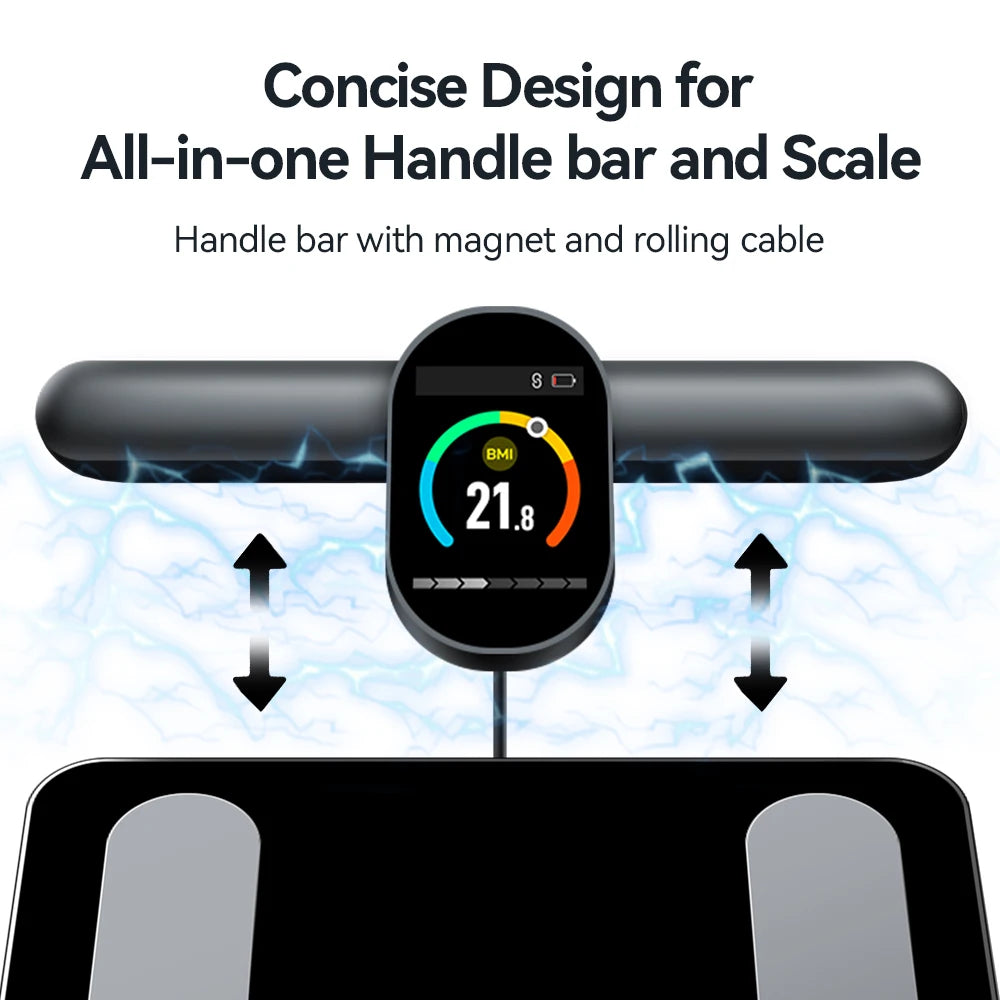 Body Composition Analyzer Professional Personal Weight Loss Fitness Scale Smart Body Fat Scale 8 Electrodes Bioimpedance Scales