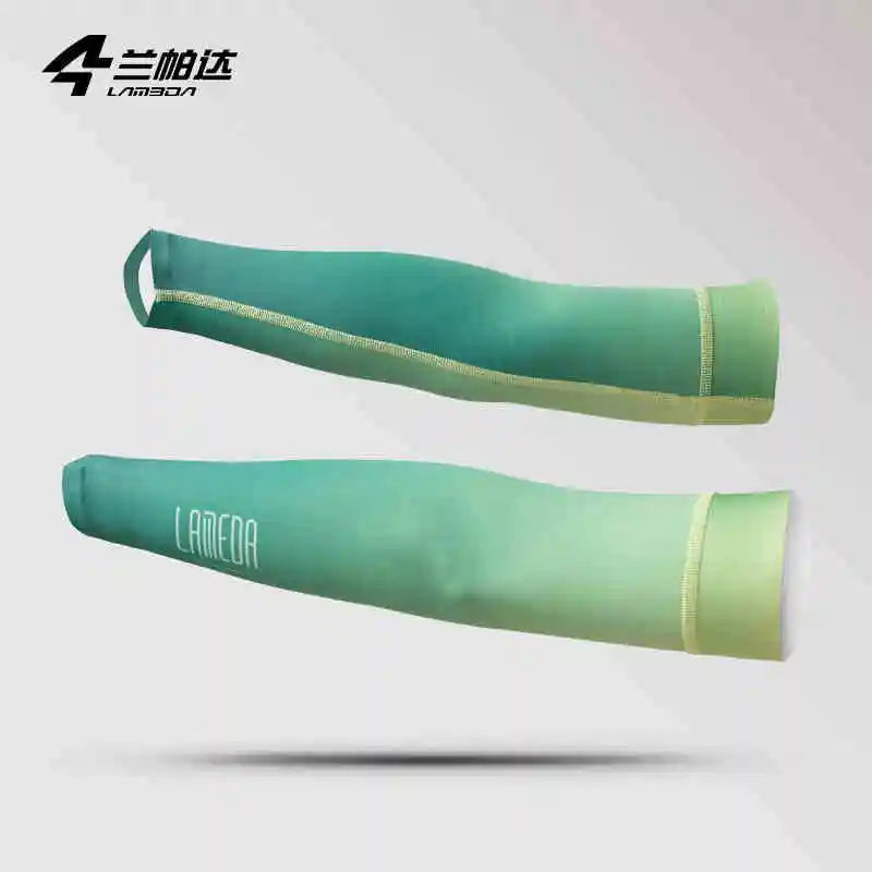 LAMEDA Cycling Arm Sleeves Man UV Protection Bicycle Riding Sleeve Mountain Men Sunscreen Arm Cover Ice Silk Bicycle Accessories