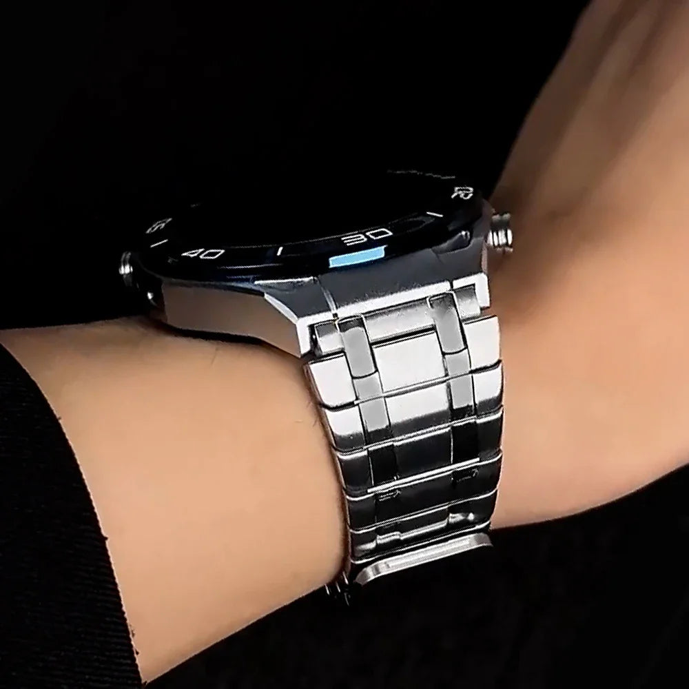 22mm Magnetic Stainless Steel Band For Huawei Watch 4Pro GT 3 4 46mm Ultimate Strap For Amazfit gtr4/GTR 47mm Business Bracelet