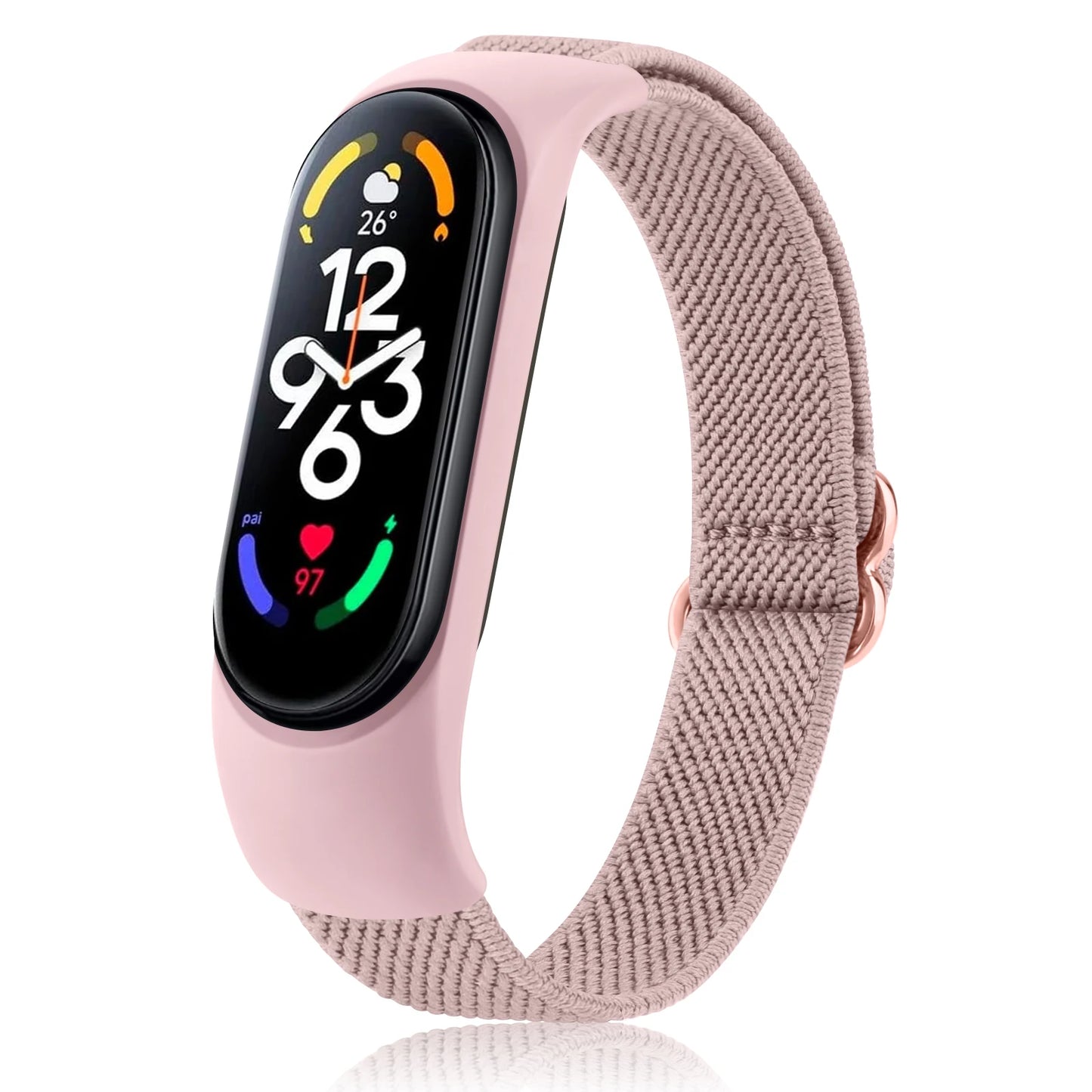 Elastic Nylon Watch Strap For Xiaomi Mi Band 7 6 5 4 3 Band Adjustable Wristband For Xiaomi Mi Band 3 4 5 6 7 Strap Replacement