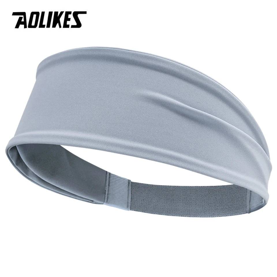 AOLIKES Sport Headbands for Men Women Non-Slip Moisture Wicking Workout Sweatband Fitness Running Cycling Football Yoga Hairband