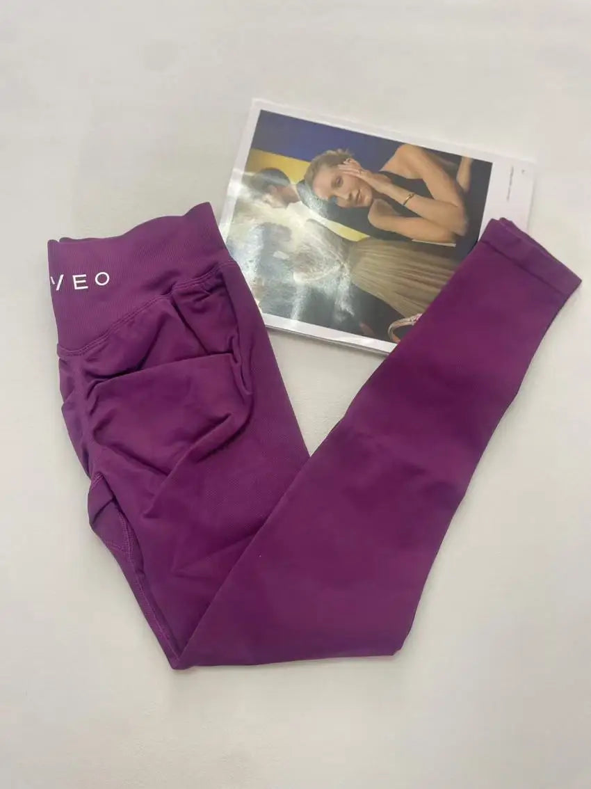 Seamless Yoga Pants Impact Leggings Women High Stretch Low Ribbed Band Scrunch Gym Leggings Fitness Sweat Wicking Workout