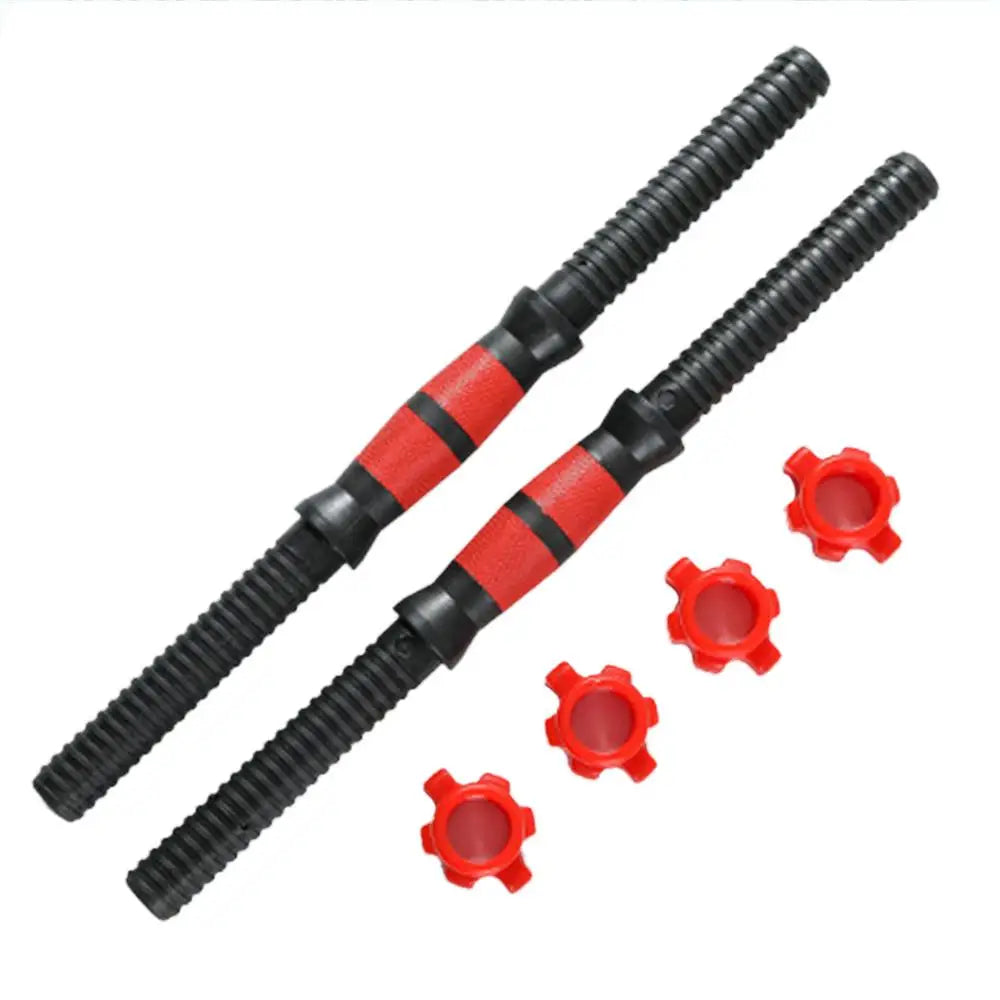 Dumbbell Handle 2pcs Adjustable Dumbbell Bar Handle Standard Threaded Dumbbell Handle For Men And Women Weightlifting