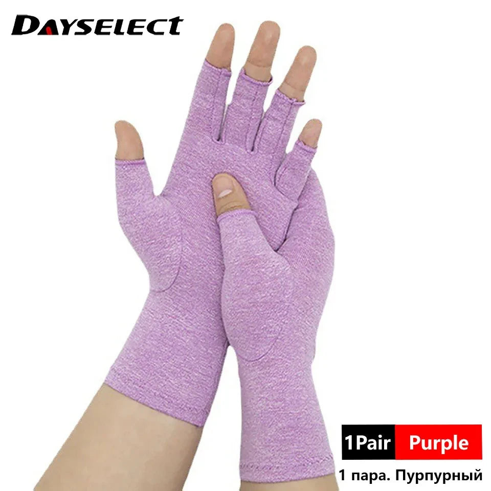 1 Pair Compression Arthritis Gloves Wrist Support Joint Pain Relief Hand Brace Women Men Therapy Wristband Compression Gloves