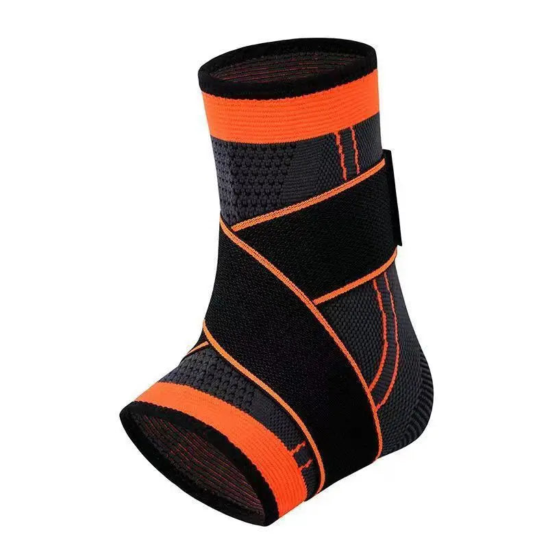 Adjustable Ankle Support Compression Ankle Brace Protector for Running Soccer Basketball Nylon Knitted Gym Bandage Ankle Strap