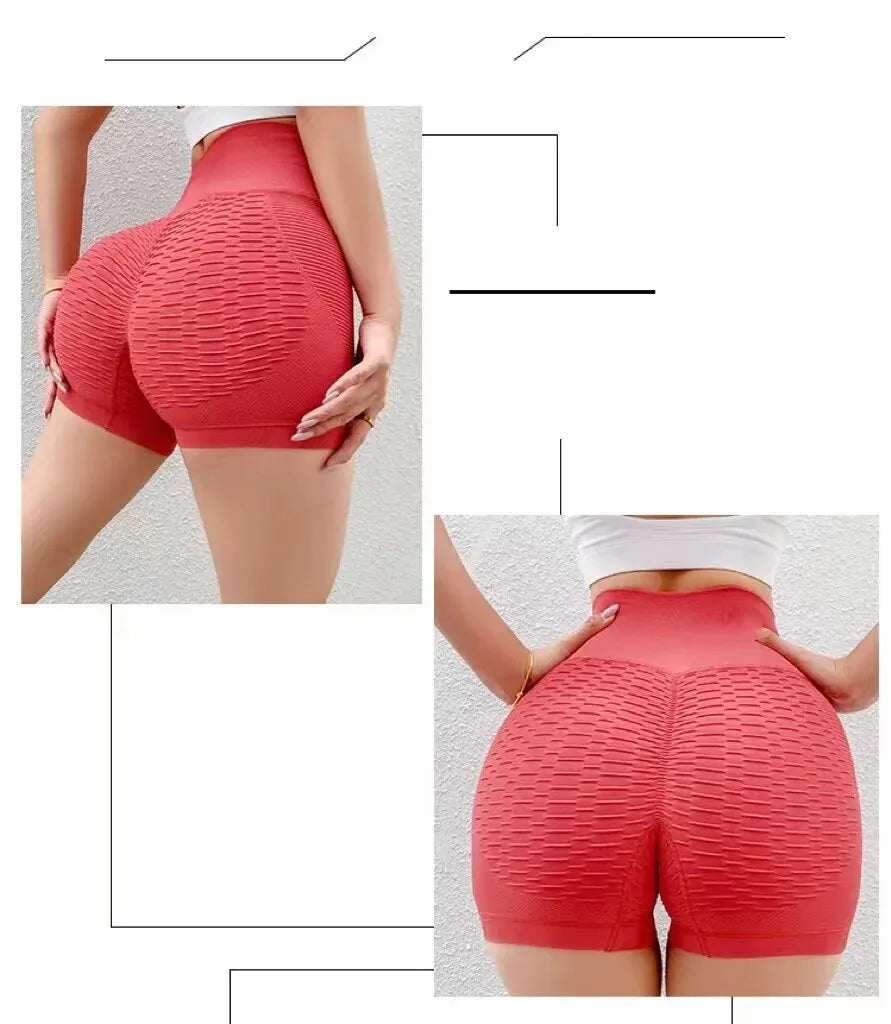 Women Sport Shorts High Waist Push Up Booty Workout Short Sexy Tummy Control Yoga Tights Seamless Fitness Hip Lifting Sportswear
