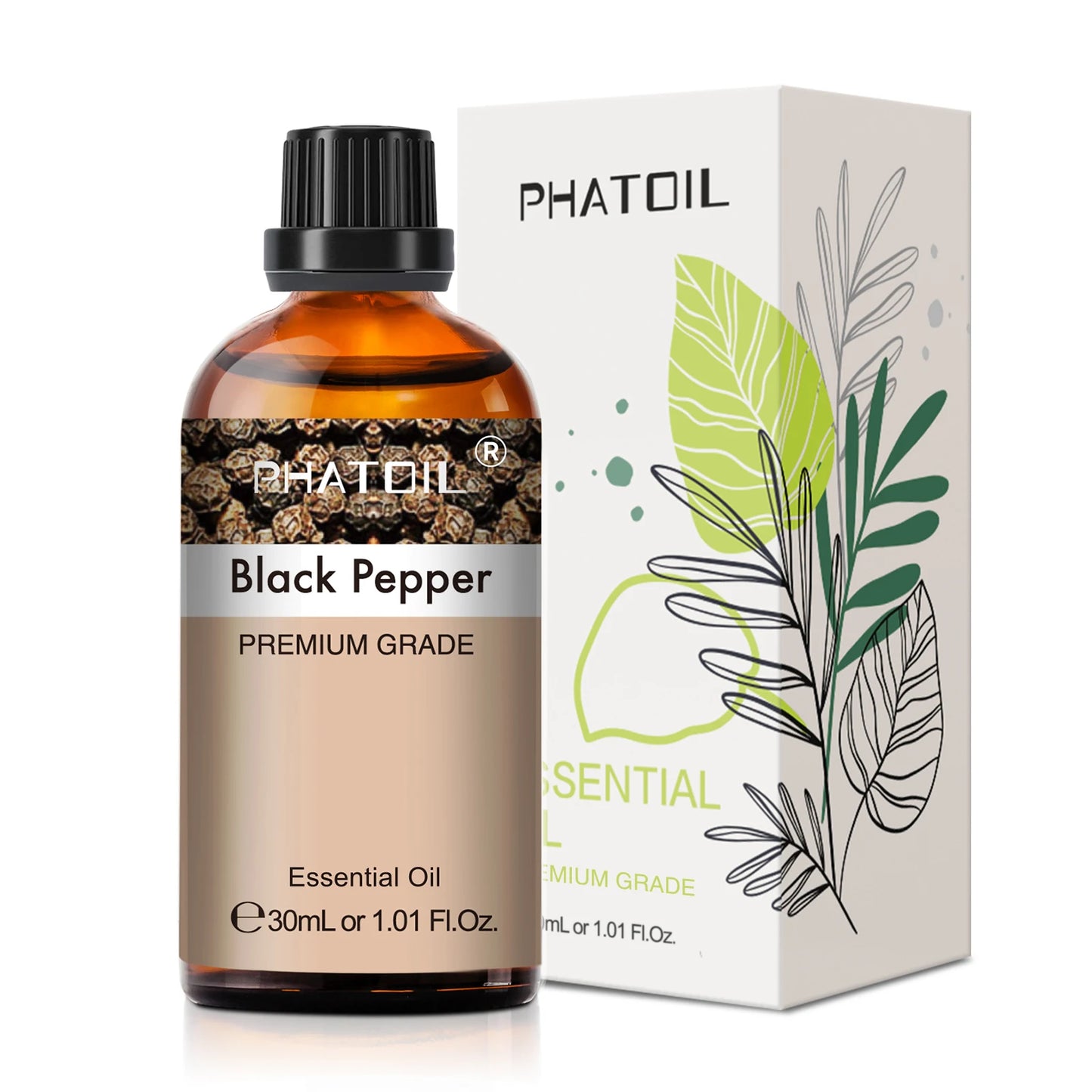PHATOIL 1PCS Aromatherapy Essential Oil 30ml Lemon Eucalyptus Spearmint Australian Tea Tree Juniper Rose Aroma Essential Oils