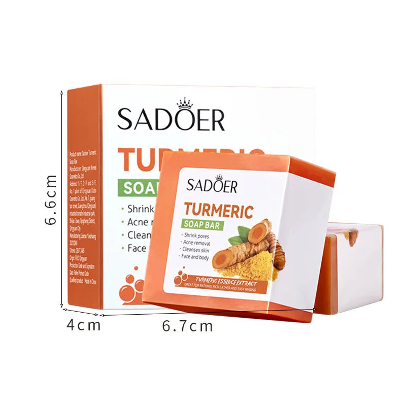 Kojic Acid Dark Spot Remove Soap for Cleaning the Face Oil Control Even Tone Skin Products Natural Turmeric Soap Bar New