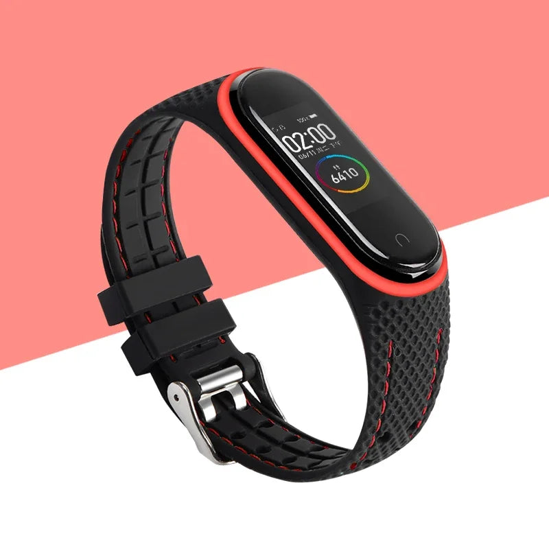 Strap For Mi band 7 6 5 Bracelet Sport belt Silicone watchband replacement Smartwatch bracelet for Xiaomi mi band 3 4 5 6 strap