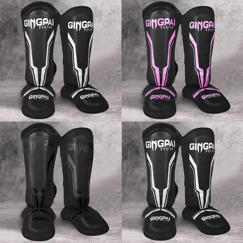 Professional Kickboxing Leg Guard Muay Ankle Protector Sparring MMA Shin Boxing Thickened Fighting Gear Ankle Protective