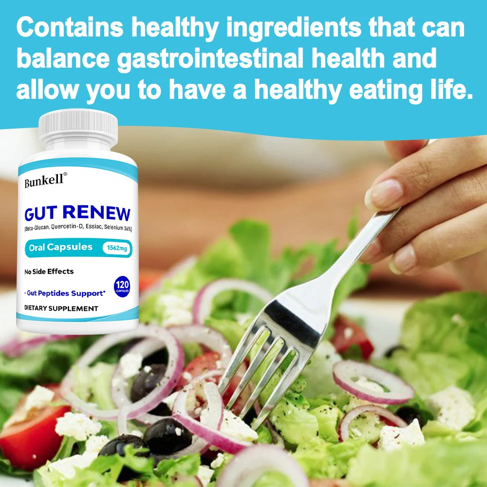 Gut Health Capsules Supplements - Immune System & Digestive Health, Help Maintain Beneficial Bacteria in The Intestines