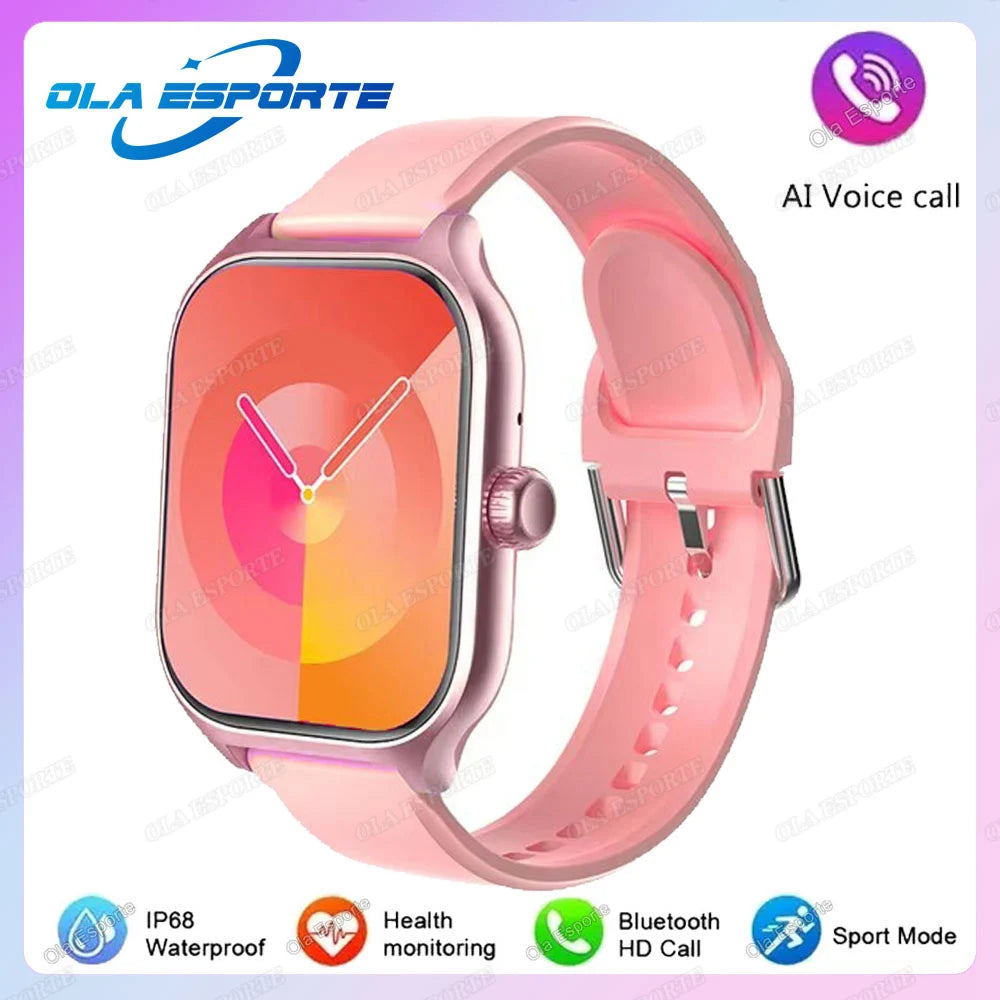 2025 New Smart Watch Women Men Android IOS Phone Bluetooth Call Blood Oxygen Blood Pressure Monitor smartwatch for Xiaomi Huawei