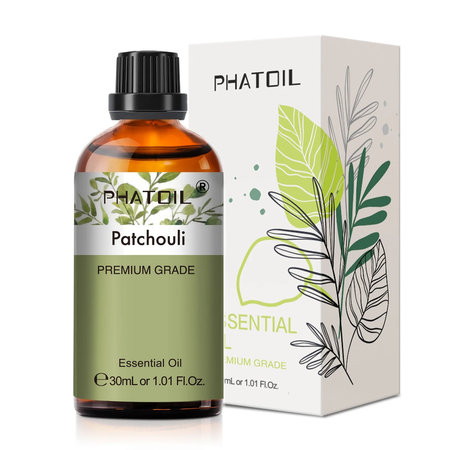 PHATOIL 1PCS Aromatherapy Essential Oil 30ml Lemon Eucalyptus Spearmint Australian Tea Tree Juniper Rose Aroma Essential Oils