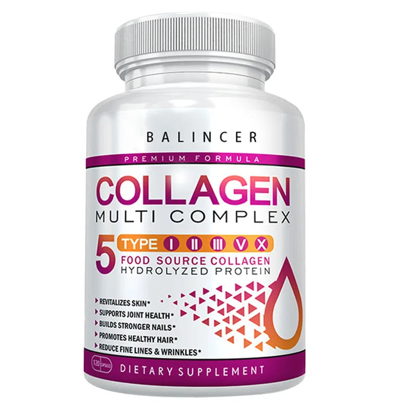Collagen Complex - for Skin Care, Reduce Fine Lines and Wrinkles, Firm Skin, Support Hair, Joint and Nail Health