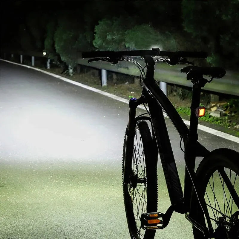 WEST BIKING Cycling Mini Front/Rear Lights 250mAh Rechargeable LED High Visibility Taillight Bicycle Front Fork Light Hiking