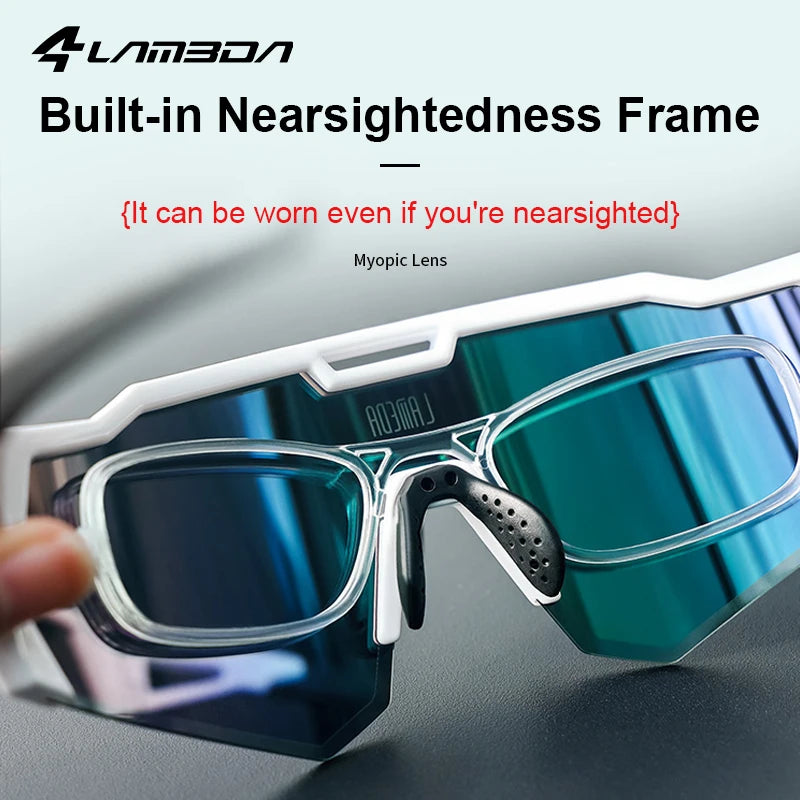 LAMEDA Polarized Cycling Sunglasses UV400 Protection Professional Sports  Running Glasse MTB Road Biking Driving Glasses for Men