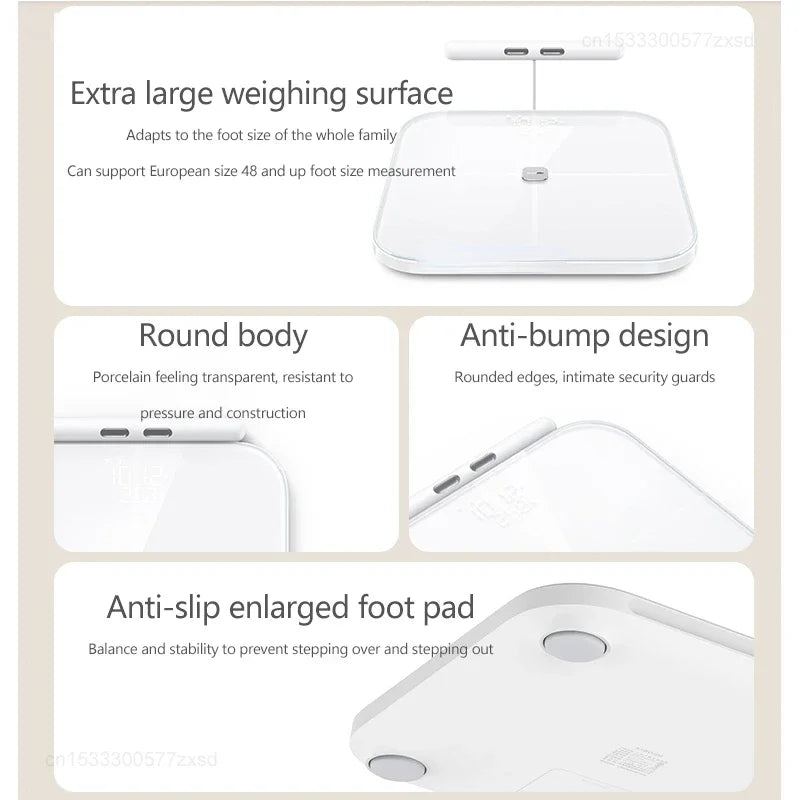 Xiaomi Eight Electrodes Body Fat Scale Dual Band Heart Rate Detection Multi-function WiFi Bluetooth Remote Control 150KG Max