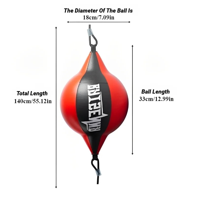Pu Reaction Boxing Punching Ball Quality Leather Training Hangings Swivel Speedball Exercise Fitness Balls Home Sports Gym