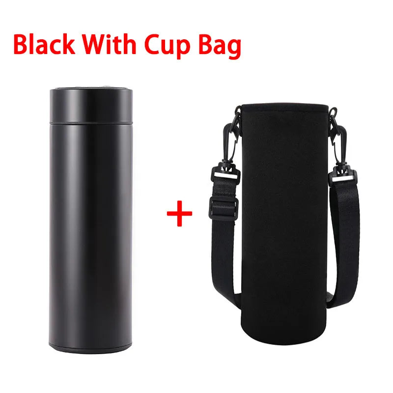500ML Intelligent Temperature Thermos Bottle Stainless Steel Insulated Cup Portable Vacuum Flask Keeps Cold and Heat Thermal Mug