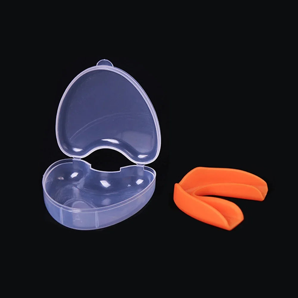 Sport Mouth Guard Teeth Protector Adults Mouthguard Tooth Brace Protection Basketball Rugby Boxing Karate With Plastic Case Box