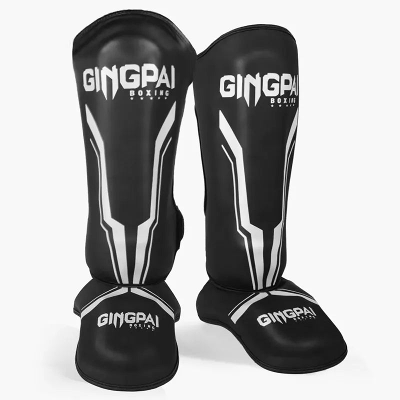 Professional Kickboxing Leg Guard Muay Ankle Protector Sparring MMA Shin Boxing Thickened Fighting Gear Ankle Protective