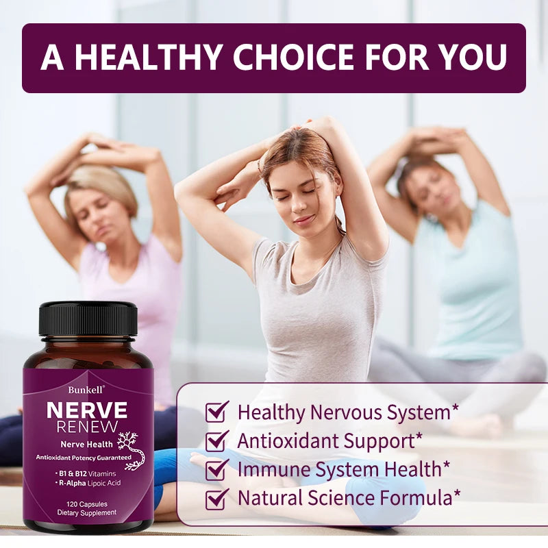 300 mg of stabilized R-lipoic acid, a multivitamin and antioxidant that supports nervous system health and blood sugar balance.