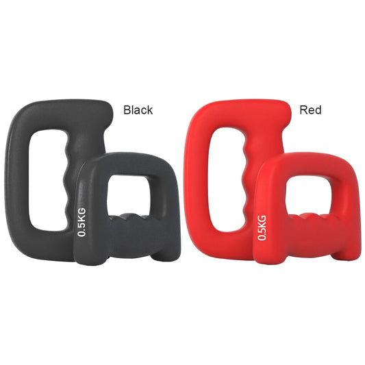 2Pcs Dumbbell Hand Weight Ergonomic D Shaped Boxing Hand Weights Non-Slip Fitness Hand Weight for Strength Speed Explosive Power