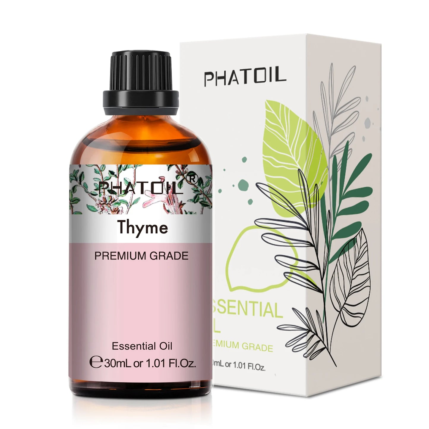 PHATOIL 1PCS Aromatherapy Essential Oil 30ml Lemon Eucalyptus Spearmint Australian Tea Tree Juniper Rose Aroma Essential Oils