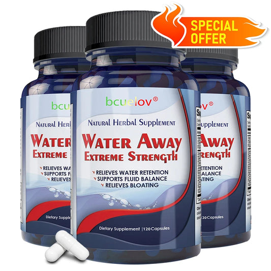 Bcuelov Diuretic Weight Loss Supplement Capsules Help Eliminate Excess Water, Bloating, Edema, Healthy Urination, Cleansing