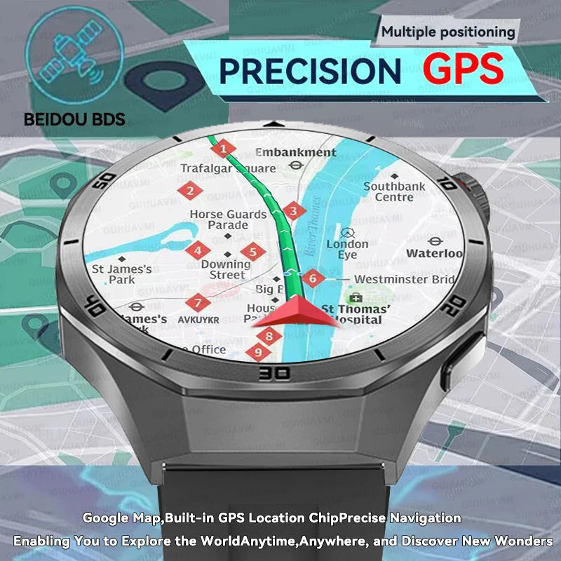2025New For HUAWEI Upgraded Ultra Big 4GB Memory Smart Watch Men GPS Map MP3/MP4 Player Bluetooth Call Sports Fashion Smartwatch
