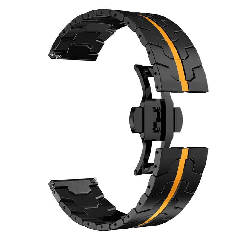 Stainless Steel Butterfly Buckle Strap For Huawei Watch GT 5 Pro 46mm Metal Bracelet For Huawei Watch GT5 GT4 GT3 GT2 46mm Band