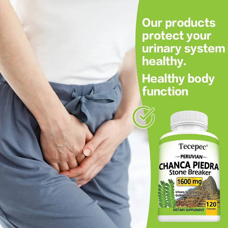 Chanca Piedra 1600 Mg Herbal Supplement Supports Urinary Tract Health Kidney Health Anti-Inflammatory Immunity Booster Health Ca