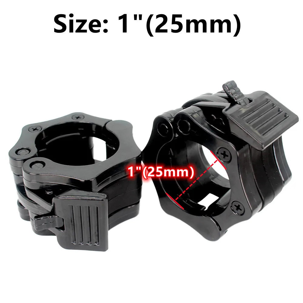 1“/2" Dumbbell Clips Barbell Clamp Collars Quick Release Standard Barbell Clip Non-Slip Lock for Gym Weightlifting Powerlifting