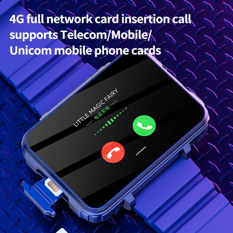 VP999 Global Version 4G NET Smartwatch Android OS 1500mAH Battery 2.4"Big Screen Play Games WIFI GPS Location Men Smart Phone