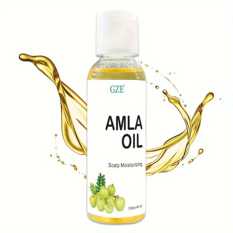 GZE Amla Hair Oil For Healthy Hair Shine and Moisturized Scalp, Indian Hair Oil for Men and Women, Bio Oil for Hair