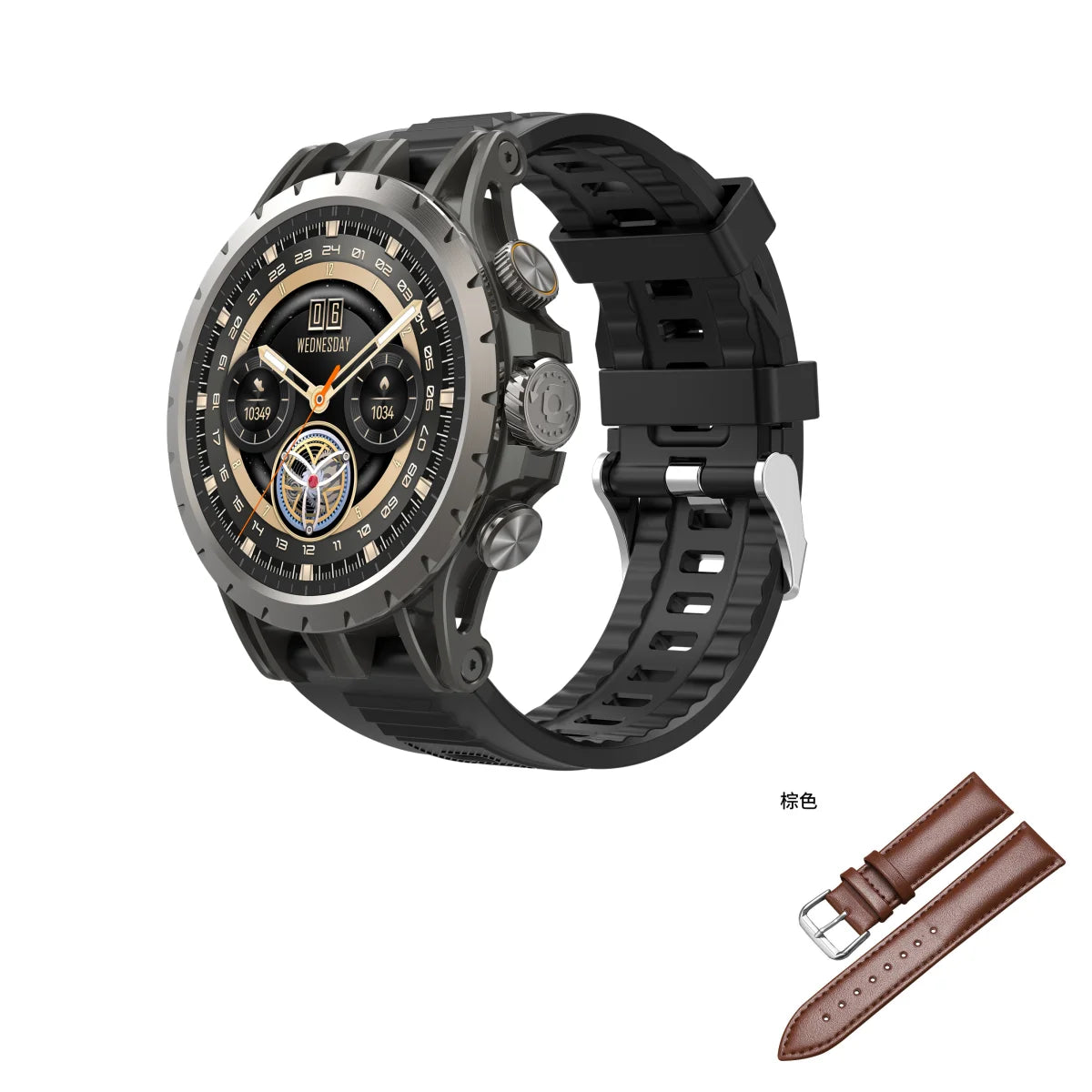 NEW 4G Android 9.0 Smartwatch Amoled Screen Rotating Camera 4G/5G Calling GPS Position Wifi Sport Q85 Smart Watch Sim Card 128GB