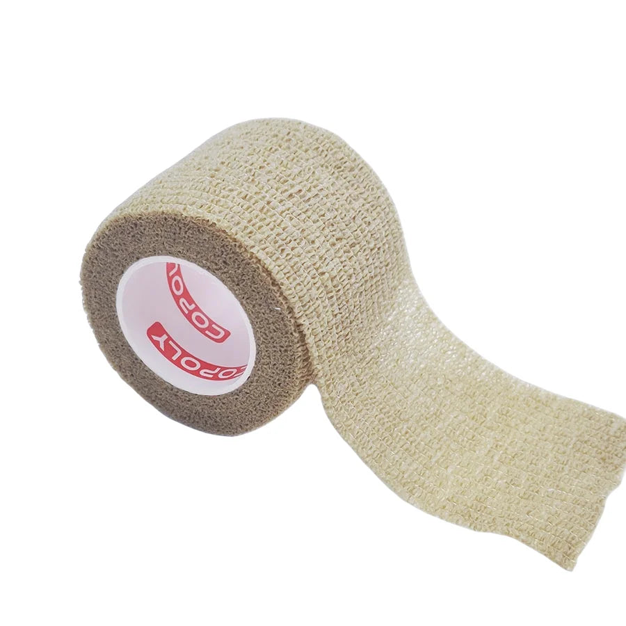 1Roll 2.5/5/10cm Self Adhesive Elastic Bandage Sports Tattoo Kit Cohesive Tape Wrap Elastoplast for Injury Finger Wrist Ankle