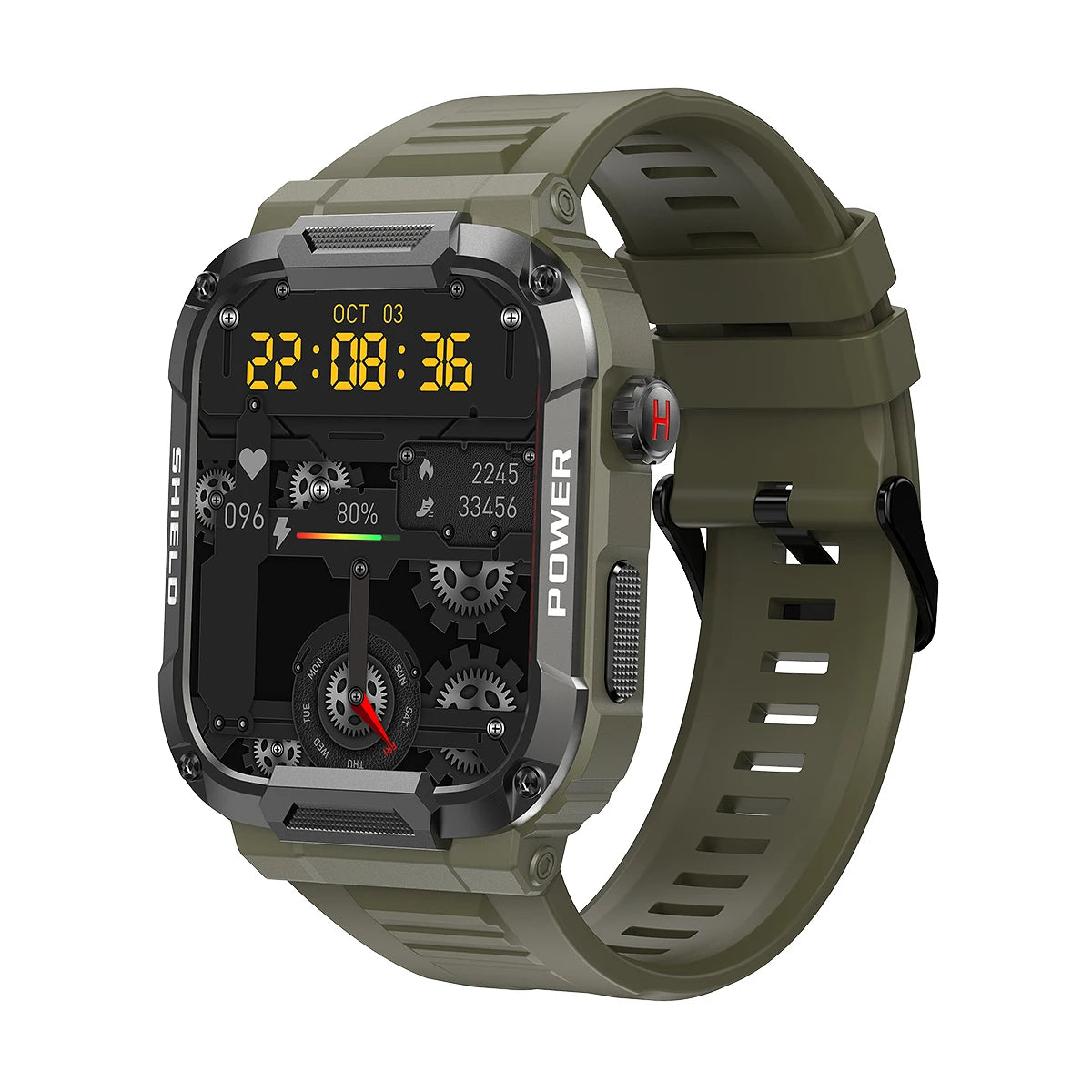 Men Smart Watch Military Healthy Monitor AI Voice Bluetooth Call Fitness Waterproof Sport Smartwatch for Xiaomi IOS Android 2025