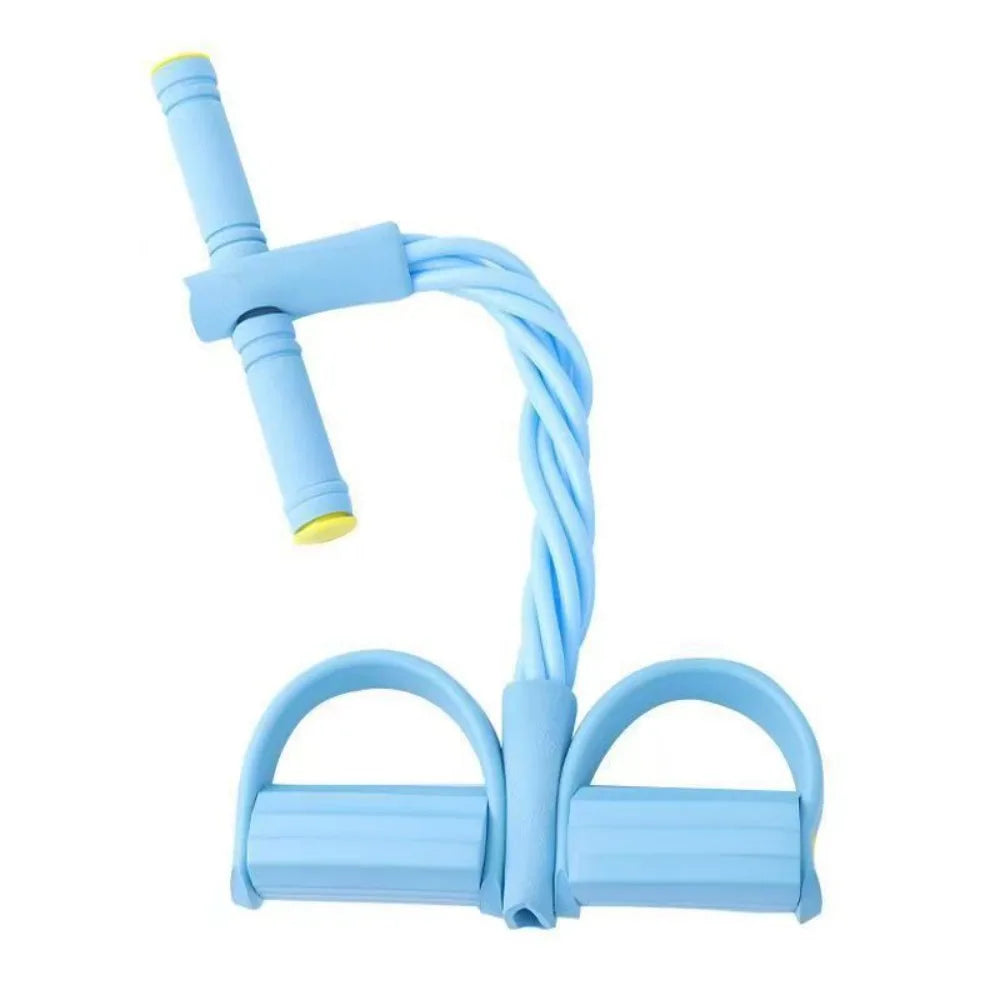 6-Tube Resistance Bands Set with Foam Sport At Home Yoga Pedal Puller Shoulder Opening TPE 8-Line Tension Rope Fitness Equipment