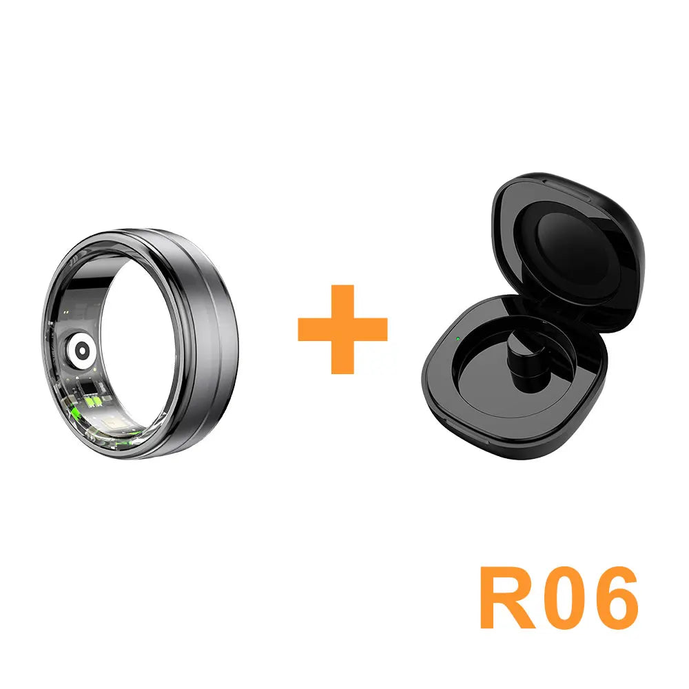 New R02 Smart Ring IP68 Waterproof Blood Pressure Oxygen Sleep Heart Rate Step Monitoring Multiple Sports Mode Men Women Gifts