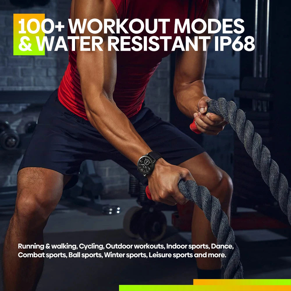 [New 2023] Zeblaze Ares 3 Pro Smart Watch Ultra HD AMOLED Display Voice Calling 100+ Sports Modes 24H Health Monitor Smartwatch