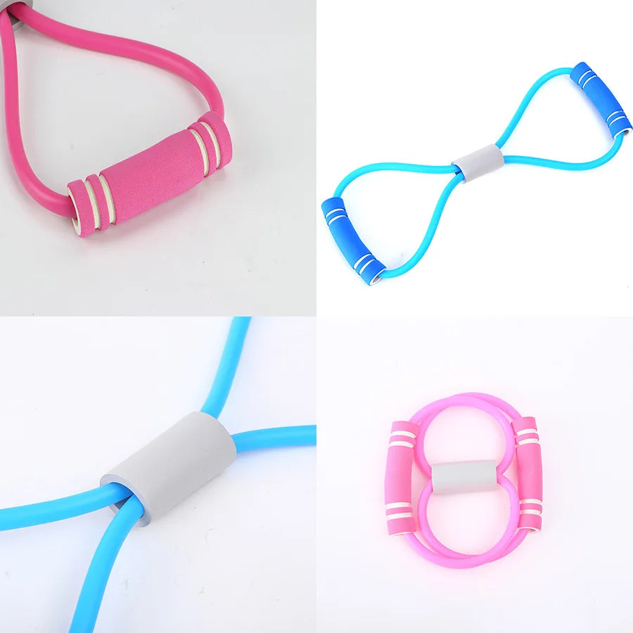 8 Word Chest Developer Yoga Elastic Band 8 shaped Fitness Tension Rope Open Shoulder Beautiful Back Rally Device Elastic Rope