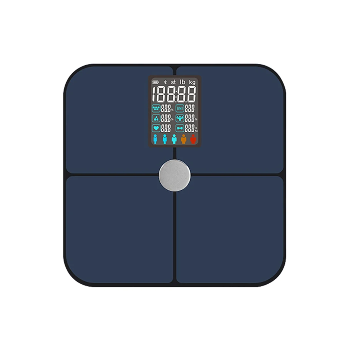 ETRT Smart ITO Heart Rate Scale Large Display Digital Smart Scale for Full Body Weight Fat Tracking for Bathroom Women Men